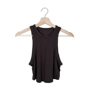 Lululemon Hold Me Tight Cropped Tank Brown Size Small